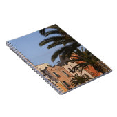 Carnet Italie, Sardaigne, Cagliari. Bâtiments et palmiers (Côté Droit)