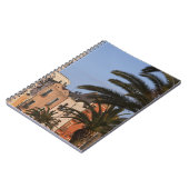 Carnet Italie, Sardaigne, Cagliari. Bâtiments et palmiers (Côté gauche)