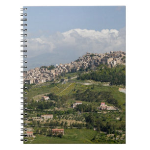 Carnet Italie, Sicile, Enna, Calascibetta, Vue matinale