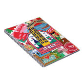 Carnet Italie - timbres et autocollants colorés (Côté Droit)