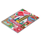 Carnet Italie - timbres et autocollants colorés (Côté gauche)