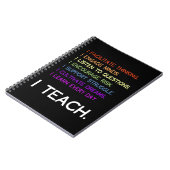 Carnet iTeach (Côté gauche)