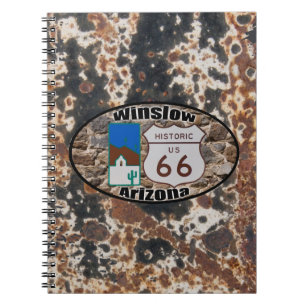 Carnet Itinéraire historique 66 Winslow, AZ de style