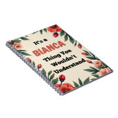 Carnet It's a Bianca Thing You Wouldn't Understand (Côté Droit)