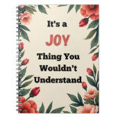 Carnet It's a Joy Thing You Wouldn't Understand (Devant)