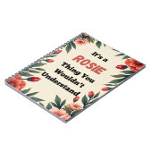 Carnet It's a Rosie Thing You Wouldn't Understand (Côté gauche)