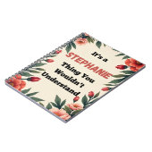 Carnet It's a Stephanie Thing You Wouldn't Understand (Côté gauche)