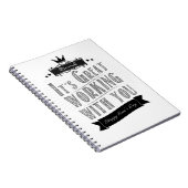 Carnet It's Great working with you, Happy Boss's Day (Côté Droit)