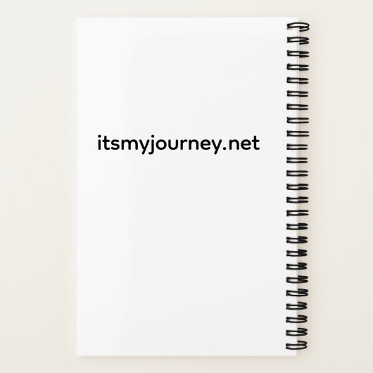 Carnet Its My Journey Spiral Notebook (Verso)