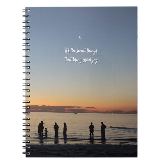 Carnet "It's The Small Things That Bring Great Joy" (Devant)