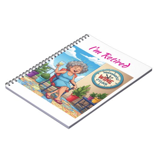 Carnet It's Wine O'Clock (Côté gauche)