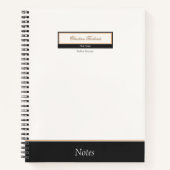 Carnet Ivoire noir classique (Devant)