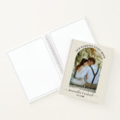 Carnet Ivory Arch Mariage photo personnalisé invité (Intérieur)