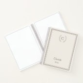 Carnet Ivory taupe Monogram Personalized Quiet Luxury (Intérieur)