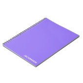 Carnet Jacaranda purple color (Côté gauche)