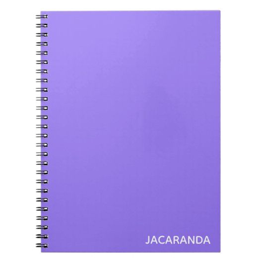 Carnet Jacaranda purple color (Devant)