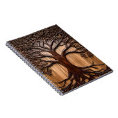 Carnet Jacaranda Tree Bois de la sculpture, (Côté Droit)