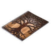 Carnet Jacaranda Tree Bois de la sculpture, (Côté gauche)