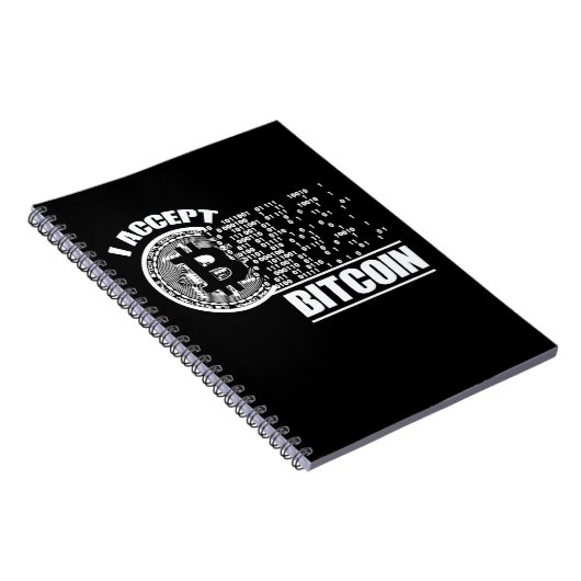 Carnet J'Accepte Bitcoin Crypto (Côté Droit)