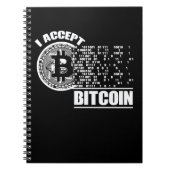 Carnet J'Accepte Bitcoin Crypto (Devant)