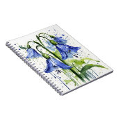 Carnet Jacinthe des bois - Fleurs aquarelle (Côté Droit)