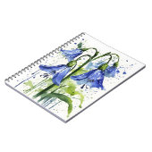 Carnet Jacinthe des bois - Fleurs aquarelle (Côté gauche)