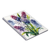 Carnet Jacinthe - Fleurs aquarelle (Côté Droit)