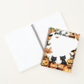 Carnet Jack-o'-lantern, Chats noirs et Écarce (Intérieur)