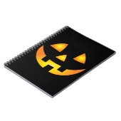 Carnet Jack-o'-lantern Déplaisant Citrouille face Hallowe (Côté gauche)