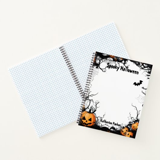 Carnet Jack-o'-lantern Halloween Éffrayant (Intérieur)