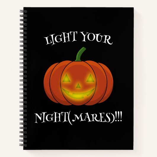 Carnet Jack-o'-Lanterne - Allumez vos cauchemars (Devant)