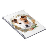 Carnet Jack Russell Christmas Wreath Festive Pup (Côté Droit)