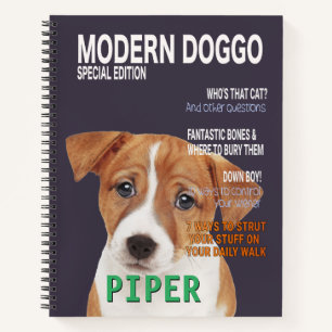 Carnet Jack Russell Terrier Couverture du Magazine Parody