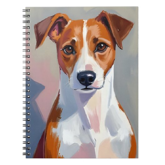 Carnet Jack Russell Terrier Painting Dog Pet (Devant)