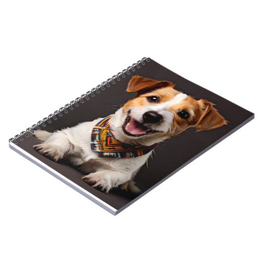 Carnet Jack Russell Terrier Realisme Portrait d'art (Côté gauche)