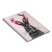 Carnet Jackalope avec Antlers roses 2 (Côté Droit)