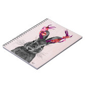 Carnet Jackalope avec Antlers roses 2 (Côté gauche)