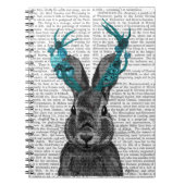 Carnet Jackalope avec Antlers Turquoise (Devant)