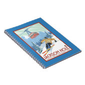 Carnet Jackson Hole, Wyoming Skier et Tramway (Côté Droit)