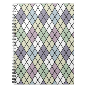 Carnet Jacquard des diamants Pastel