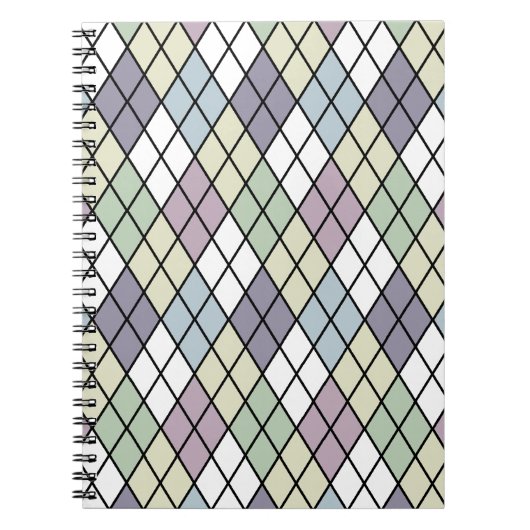 Carnet Jacquard des diamants Pastel (Devant)