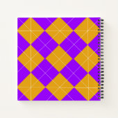 Carnet Jacquard pourpre et orange (Dos)