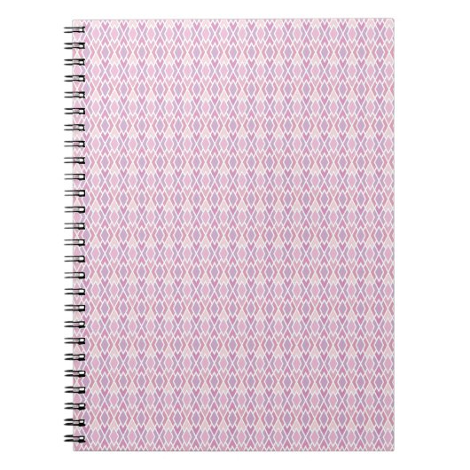 Carnet Jacquard rose (Devant)