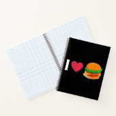 Carnet J'adore Burger Cheeseburger Manger Malsain (Intérieur)