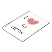 Carnet J'adore dessiner (Côté gauche)