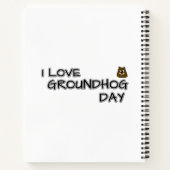 Carnet J'adore Groundhog Day (Dos)