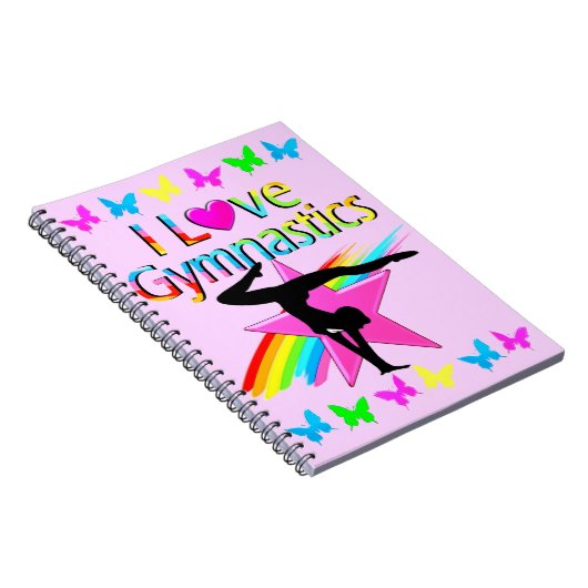 CARNET J'ADORE GYMNASTICS RAINBOW GYMNAST DESIGN FILLE (Côté Droit)