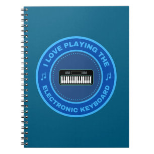 Carnet J'adore jouer au clavier électronique