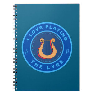 Carnet J'adore jouer au Lyre