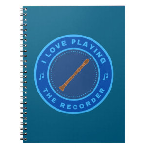 Carnet J'adore jouer au Recorder